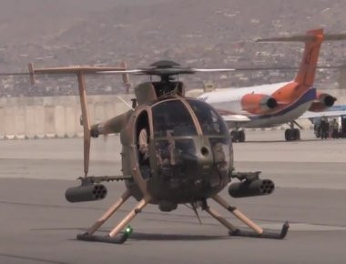 Το επιθετικό ελικόπτερο ΜD-350 σε άσκηση με πραγματικά πυρά στο Αφγανιστάν! (βίντεο)